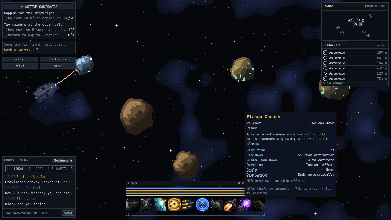 An anchored ability tooltip showing timings, state and underlined links into the wiki